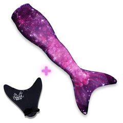 Lila zeemeerminstaart Star of the Sea Purple met glinsterende schubben en een bijpassende vin voor comfortabel zwemmen.