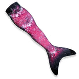 Lichtgewicht zeemeerminstaart Pink Passion in roze tinten met sprankelende accenten, perfect voor comfortabel zwemmen.