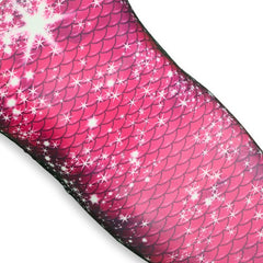 Lichtgewicht zeemeerminstaart Pink Passion met een sprankelende roze schubbenpatroon en comfortabele pasvorm.